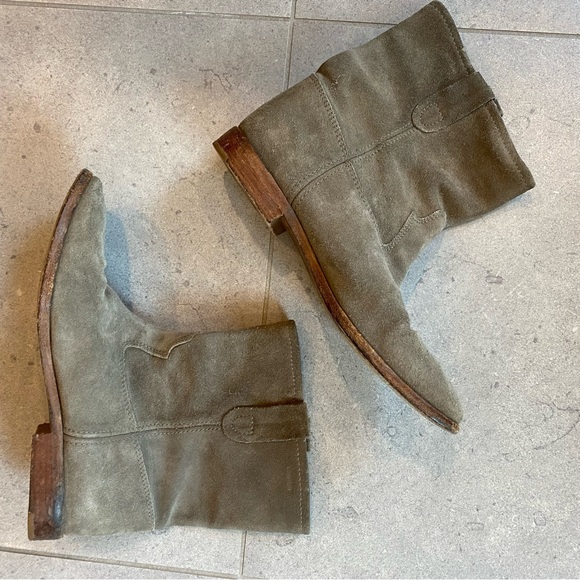 Isabel Marant Crisi Gray Suede Ankle Boots FR 40 US 10 - Picture 11 of 16